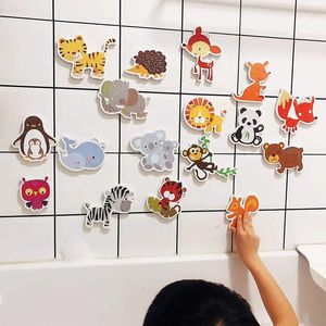 Banyo Toys Banyo Toys Küvet Yumuşak Eva Macun Erken Eğitim Diy Sticker Bulmacalar Toksik Olmayan Çocuklar Eğlenceli Köpük Deniz Hayvan Banyo Seti 230131