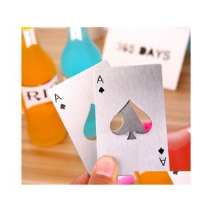Новички Black Ace Poker Card открывают из нержавеющей стали пивной батон