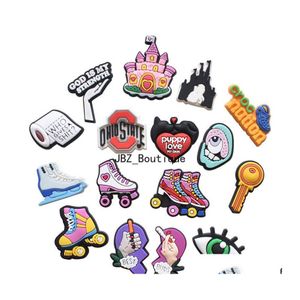 Schuhteile Zubehör Großhandel Eislaufen Croc Charms Charm mit Schnalle Clog Pins für Teenager Mädchen ADT Drop Delivery Schuhe Dhrwu