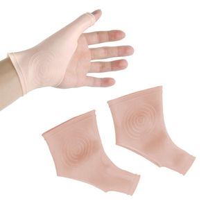 Suporte do pulso 1 par de luvas de polegar de terapia em gel de silicone para dor à esquerda para a esquerda, alívio