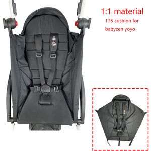 Bebek arabası parçaları aksesuarları zen yoyo yoyo2 için bebek yastık koltuğu 175 derece kumaş keten orijinal malzeme 230202