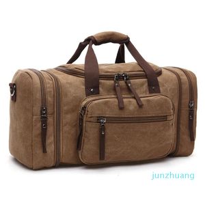 Duffel Çantalar Erkekler Elde Büyük Kapasiteli Bagaj Seyahat Duffle Canvas Hafta Sonu Omuz Çok Fonksiyon Dış Mekan 230203 54641