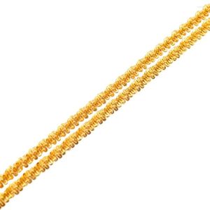 Zincirler Toptan Afrika Zincir Kolyeleri Etiyopya Altın Renk Mücevher Arap Orta Doğu Hediyeleri Uzunluk 45cm ve 60cm #015601