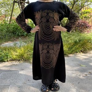 Etnik Giyim Müslüman Moda Kızlar Arap Elbise Dubai Suudi Malezya Kadınlar için Jalabiya ile Kadınlar Corn's's Women uzun etek İslami 2023