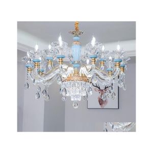 Подвесные лампы в европейском стиле хрустальная люстра гостиная