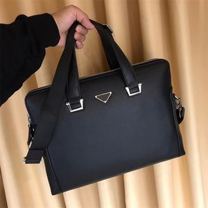 Genuine Leather Briefcase for Men - Designer Laptop Messenger Bag, Business Shoulder Tote, Unisex Computer Handbag, 39cm