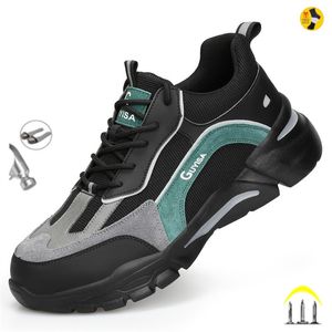 Safety Shoes staleneus men Работает безопасная обувь стальные носки Рабочие кроссовки Противодействие и антисминка