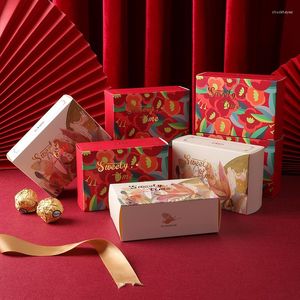 Hediye sargısı Çin düğün şeker kutusu kişiselleştirilmiş çiçek doğum günü partisi hediyeler misafirler için bebek duşları