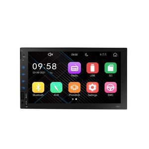 Double din car stereo Radio FM Audio Bluetooth MP5 Player USB Multimedia Radio with Hands Free Calling Support USB SD Card with Remote Control