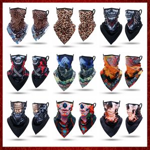 MZZ146 3D Kafatası Sihirli Motosiklet Bandana Moto Boyun Gaiter Tüp Eşarp Motokros Balaclava Motosiklet Bisikletçisi Asılı Kulak Balaclava