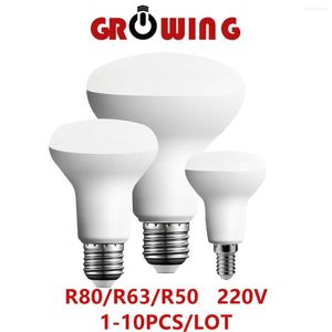 1-10pcs fabrika doğrudan LED banyo lambası mantar R50 R63 R80 220V 6W 10W 12W Strob Olmayan Sıcak Beyaz Işık ERP2.0