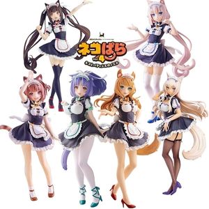 Action Toy Figures 20cm NEKOPARA Anime Figure Chocola Vanilla Azuki Coconut Maple Cinnamon Pop Up PVC Action Figure Sexy Girl Figurine Toys 230203