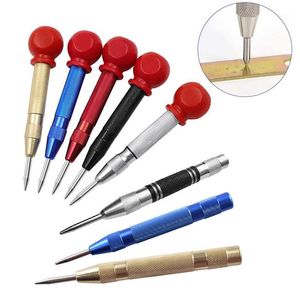 Professional Drill Bits Automatic Center Pin Punch Spring Loaded Marking Starting Holes Tool Wood Press Dent Marker Woodworking Metal Bit