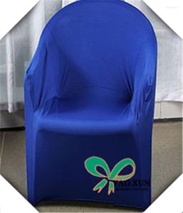 Sandalye Kraliyet Mavi Kol Lycra Spandex Kapak Plastik Düğün Plajı Streç