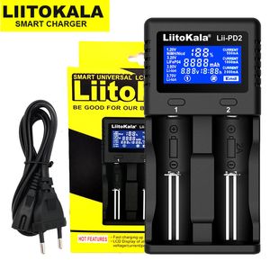 Cep Telefon Şarj Cihazları LIITOKALA LII-PD2 LII-PD4 LII-S6 LII500 Pil Şarj Cihazı 18650 26650 21700 18350 AA AAA 3.7v3.2v1.2v Lityum NIMH Piller 230206