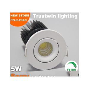 Downlights Fuaye Yaşayan Oturma Göstergesi Mikro Minyatür Küçük Ayarlanabilir Açık Tavan Minwnlight Cob Dimmable Down Light Drop de Dhmal