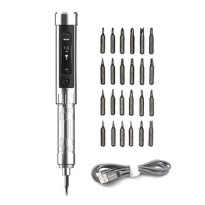Hand Tools MINIWARE ES15 Motion Control Electric Screwdriver Cordless Utility Computers Repairs Tool With 24pcs Bit