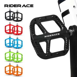 Bike Pedals Ultralight Bicycle Pedals Nylon Seal Bearings Road BMX MTB Mountain Bike Pedal Flat Platform Anti Slip Cycling Parts Accessories 0208