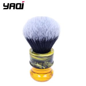 Other Hair Removal Items Yaqi 24MM Sagrada Familia BlackWhite Tuxedo Synthetic Fibre Resin Handle Men Wet Shave Brushes 230208