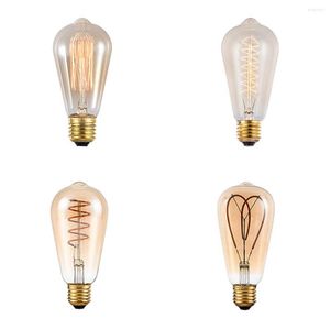 Vintage ST64 LED Edison Ampuller Sincap Dimmabable 40W 60W E27 Filament ampulü ev fikstürleri ve dekoratif için