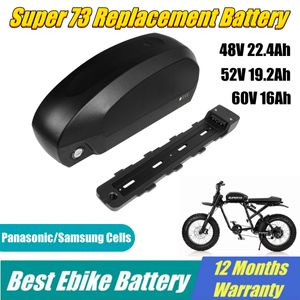 Super 73 Akez Ebike Battery 16AH 48V 52V 19.2AH 22.4AH 28.8AH для мотоцикла.