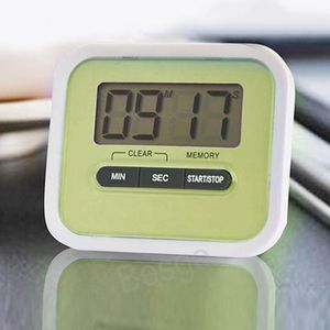 Kitchen Cook Helper Digital Timer Clock Magnet Colorful Bedroom Timer Cooking Baking Mini LCD Countdown Timers With Holder BH8214 TQQ