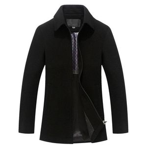 Erkek ceket marka yün ceket erkekler rahat ceket moda dış giyim adam bahar sonbahar palto bezelye artı boyut