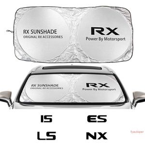 자동차 앞 유리 Sun Shade Cover For Lexus ES RX NX CT200h Fsport LS UX LX GS GX IS 자동차 액세서리 Anti UV Sun Visor Protector