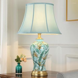 Настольные лампы Tuda прикроватная лампа спальня европейская американская современная простая керамическая керамическая комната.