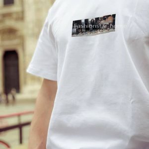 21ss Milan Box T-shirt da uomo Opening Limited Dinner T-shirt Summer High End Designer Street T-shirt Moda traspirante Casual Coppie Manica corta TJMJYTX093