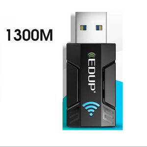 EDUP EP-AC1689 EP-1689GS Adattatore Mini USB WiFi 1300 Mbps Scheda di rete Wifi Dual Band Adattatore USB CA wireless 5G/2,4 GHz per PC Desktop Laptop Win11