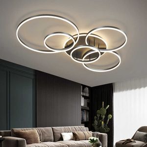 Lichter Moderne LED-Deckenleuchter-Beleuchtung Gold Weiß Schwarz für Wohnzimmer, Arbeitszimmer, Innen-Pendelleuchte, Salon, Foyer, Lüster, Leuchte 0209