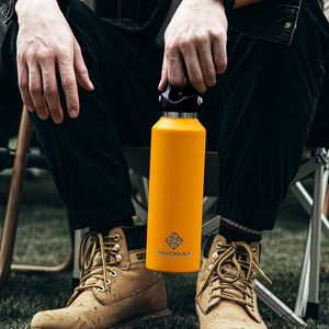 Tumblers REVOMAX Large Capacity Stainless Steel Thermos Portable Vacuum Flask Insulated Tumbler With No Screw Lid Thermo Bottle 950ml 230210