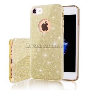 3 iPhone 14 Pro 14 için 1 Glitter kasa 14plus 14plus 13 12 11 PC TPU Clear Bling Shining Flaş sert arka kapak akıllı telefon için cilt kabuğu