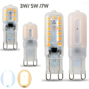 Mini G9 Bulb LED Кукурузный свет 2835 3W 5W 7W 7W Lights для люстры 14LEDS 22LEDS 32LEDS 110/220V Заменить 20W 40 Вт. Галогенная лампа