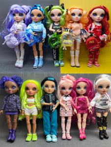 Dolls Original Rainbow Middle School 29cm Big Sister e 24cm junior high school lady Dress Up Girl Festival Party Gift Toy 230210