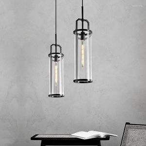 Подвесные лампы люстра для столовой промышленной стиль, окрашенная в медь черная винтажная кухня средняя остров