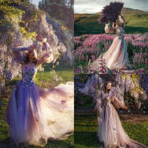TULLE PERY STYLE Çıkarılabilir Uzun Kollu Nakış Dantel Çiçekler Korse Vintage Gowns Hamile Prom Partisi Resmi Giyim Cl1823