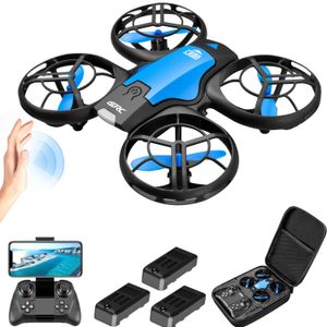 Electric/RC Aircraft V8 Mini Drone 4K 1080P HD Camera Drones WiFi Fpv Air Pressure Height Maintain Foldable Quadcopter RC Dron Toy Gift 230210