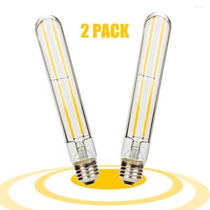 2pc 6W T30 185 LED Filament Ampul 110V 220V E27 Retro Edison Lights Bombilla Ev Yatak Odası El Dekor Avize Aydınlatma Lambası