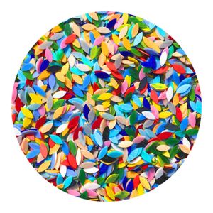 Craft Araçları 100x Karışık Renkler Metal Mozaik Fayans Elle Kesim Vitray Sanat Dekorasyonu 230211