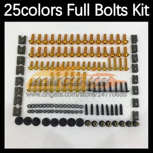 268PCS Complete MOTO Body Full Screws Kit For HONDA CBR1100XX Blackbird CBR1100 CBR 1000 XX 96 97 98 1999 2000 01 Motorcycle Fairing Bolts Windscreen Bolt Screw Nuts