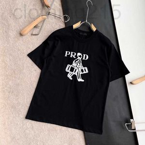 Erkek Tişörtler Tasarımcı Mektubu Nakış Kısa Kol Babaojia BBR Moda Eşek Ailesi Yaz Erkekler Yuvarlak Boyun Karikatür T-Shirt CCY2
