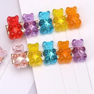 20 шт -С/зажимы для волос, смешанная мультфильма Panda Bear Clips Barrette Gummy Bear Candpin Chired Girls-A