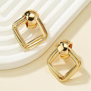 Saplama küpe mito tasarlı moda takılar ve aksesuarlar altın kaplama kablolu geometrik çemberler çeşitli küpe
