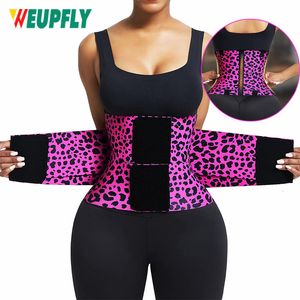 Slimming Belt Waist Trainer Sweat Belt Waist Trainer Girdle Corset Women Tummy Body Shaper Shapewear Fat Burning Fitness Modeling Strap 230211