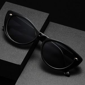 Trendige Cat Eye Sonnenbrille Damen 54mm Designerbrille für Damen Outdoor UV400 Schutz Sonnenbrille N13 mit Etui