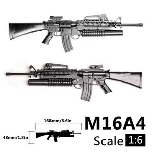 Mini M16A4 Modelo de armas 3D Puzzles Building Kit Rifle PUBG Mobile Block Toys Wholesale