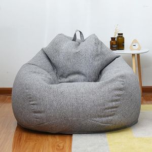 Stoelbekleding Luie Sofa Hoes Zitzak Lounger Zetel Woonkamer Meubels Zonder Vulmiddel Zitzak Bed Poef Bladerdeeg Couch tatami