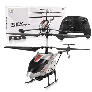 ElectricRC Самолет RC Helicopter 2.4G 4CH Radio Demote Demote Helicopter со светодиодным освещением с одним пушением вертолета для детей подарка на день рождения 230211